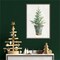 White and Bright Christmas Tree I by Danhui Nai 16-in. W x 23-in. H. Canvas Wall Art Print Framed in Grey